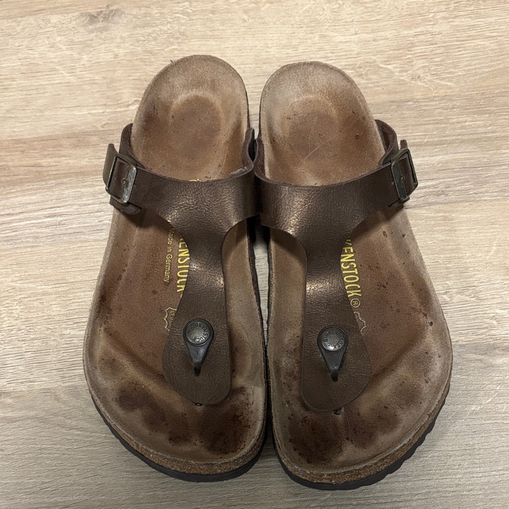 Birkenstock Dark Brown Thong Sandals